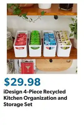 Sam's Club iDesign 4-Piece Recycled Kitchen Organization and Storage Set offer