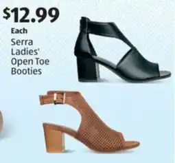Aldi Serra Ladies' Open Toe Booties offer