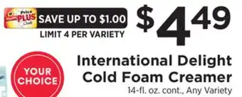 ShopRite Cold Foam Creamer offer