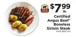 ShopRite Boneless Sirloin Steak offer