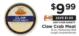 ShopRite Claw Crab Meat offer