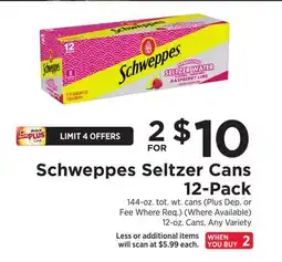 ShopRite Seltzer Cans 12-Pack offer