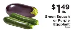 ShopRite Green Squash or Purple Eggplant offer