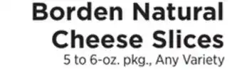 ShopRite Borden Natural Cheese Slices offer