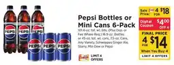 ShopRite Bottles or Mini Cans 6-Pack offer