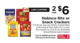 ShopRite Ritz or Snack Crackers offer