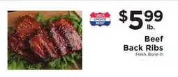 ShopRite Beef Back Ribs offer