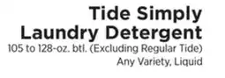 ShopRite Simply Laundry Detergent offer