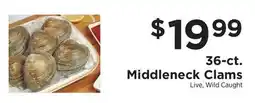 ShopRite 36-ct. Middleneck Clams offer