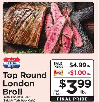 ShopRite Top Round London Broil offer