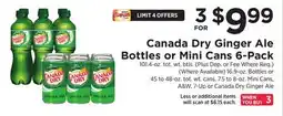 ShopRite Ginger Ale Bottles or Mini Cans 6-Pack offer