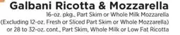 ShopRite Ricotta & Mozzarella offer