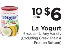 ShopRite La Yogurt offer