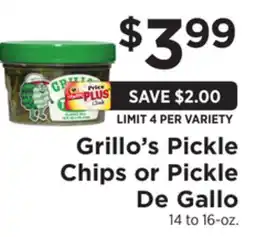 ShopRite Pickle Chips or Pickle De Gallo offer
