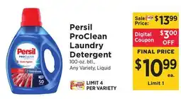 ShopRite ProClean Laundry Detergent offer