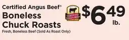 ShopRite Boneless Chuck Roasts offer