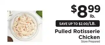 ShopRite Pulled Rotisserie Chicken offer