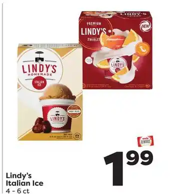 Weis Markets Lindy's Italian Ice offer