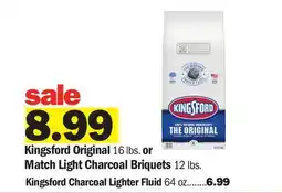 Meijer Kingsford Original 16 lbs. or Match Light Charcoal Briquets 12 lbs offer