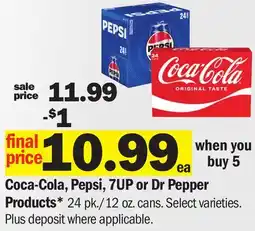 Meijer Coca-Cola, Pepsi, 7UP or Dr Pepper Products offer