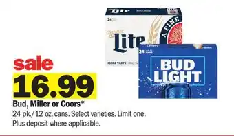Meijer Bud, Miller or Coors offer