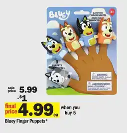Meijer Bluey Finger Puppets offer