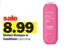 Meijer Method Shampoo or Conditioner offer