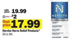 Meijer Nervive Nerve Relief Products offer