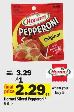 Meijer Hormel Sliced Pepperoni offer