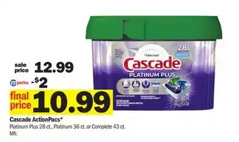 Meijer Cascade ActionPacs offer