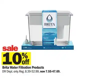 Meijer Brita Water Filtration Products offer