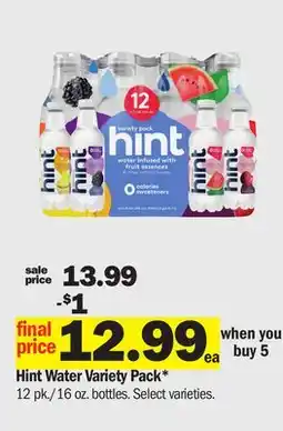 Meijer Hint Water Variety Pack offer