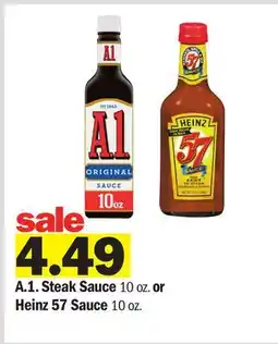 Meijer A. 1. Steak Sauce 10 oz. or Heinz 57 Sauce 10 oz offer