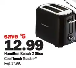 Meijer Hamilton Beach 2 Slice Cool Touch Toaster offer