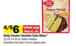 Meijer Betty Crocker Favorites Cake Mixes offer