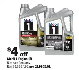 Meijer Mobil 1 Engine Oil offer