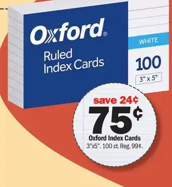 Meijer Oxford Index Cards offer