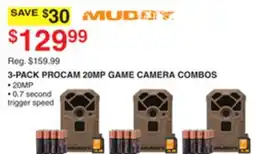 Dunham's Sports MUDDY 3-PACK PROCAM 20MP GAME CAMERA COMBO offer