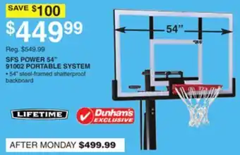 Dunham's Sports SFS POWER 54 91002 PORTABLE SYSTEM offer