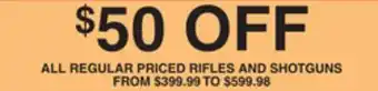 Dunham's Sports RIFLES AND SHOTGUNS offer