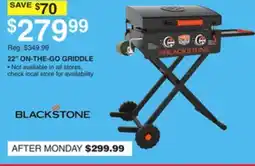 Dunham's Sports BLACKSTONE 22 ON-THE-GO GRIDDLE offer