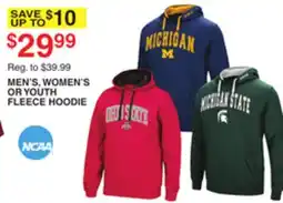 Dunham's Sports NCAA MEN'S, WOMEN'S OR YOUTH FLEECE HOODIE offer