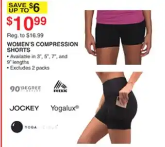 Dunham's Sports WOMEN'S COMPRESSION SHORTS offer