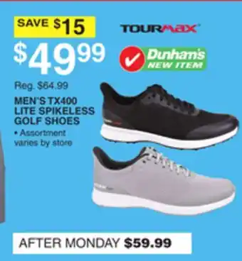 Dunham's Sports MEN'S TX400 LITE SPIKELESS GOLF SHOES offer