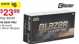 Dunham's Sports BLAZER 40 S & W FMJ offer