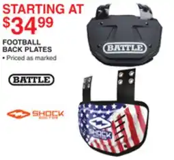Dunham's Sports FOOTBALL BACK PLATES offer