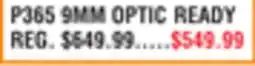 Dunham's Sports SIG SAUER P365 9MM OPTIC READY offer
