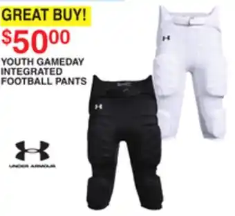 Dunham's Sports UNDER ARMOUR YOUTH GAMEDAY INTEGRATED FOOTBALL PANTS offer