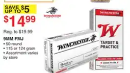 Dunham's Sports WINCHESTER 9MM FMJ offer