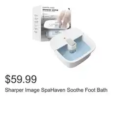 Costco Sharper Image SpaHaven Soothe Foot Bath offer